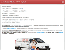Tablet Screenshot of macoimpianti.com